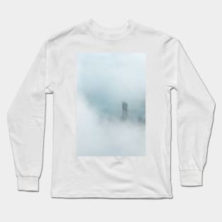 Lone tree in a garden of clouds Long Sleeve T-Shirt